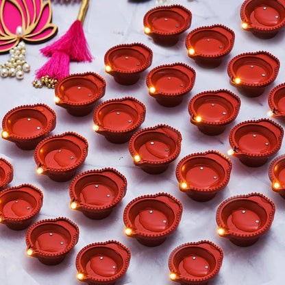 Eco-Friendly Water Sensor Diyas – Reusable & Safe for Family (Pack of 12/24)