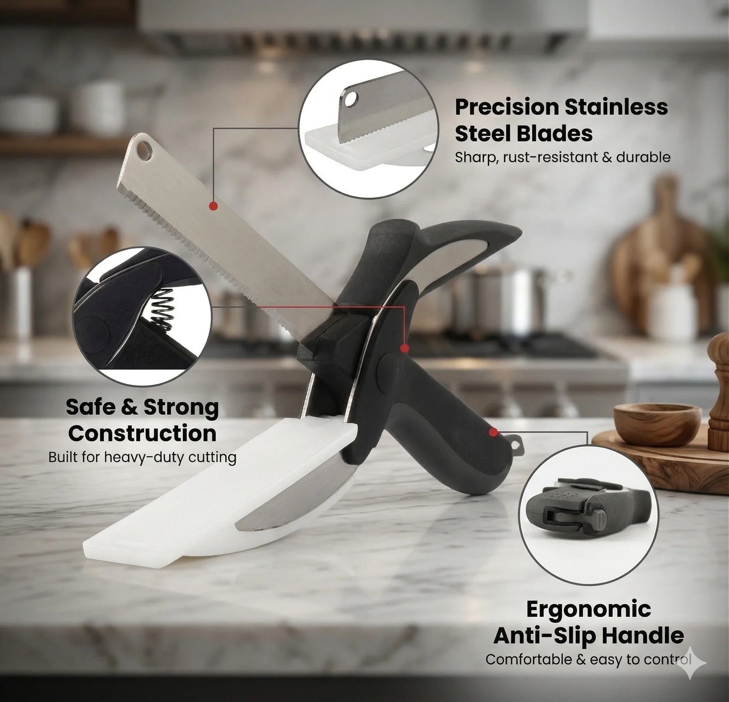 Clever Cutter 2-in-1 kitchen knife