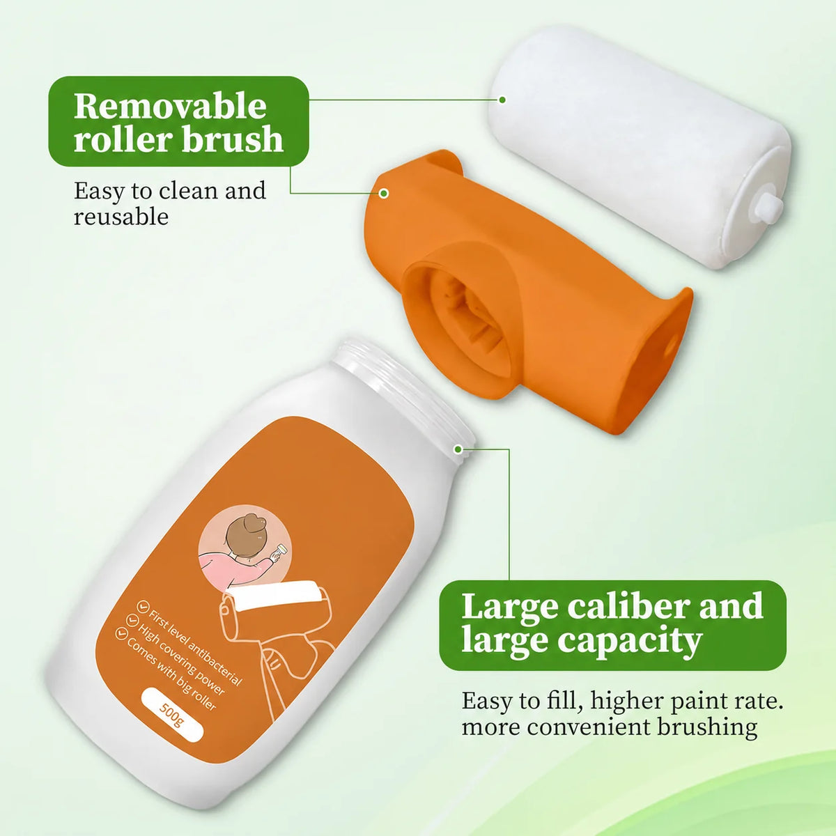 2-in-1 Wall Repair Paint Roller