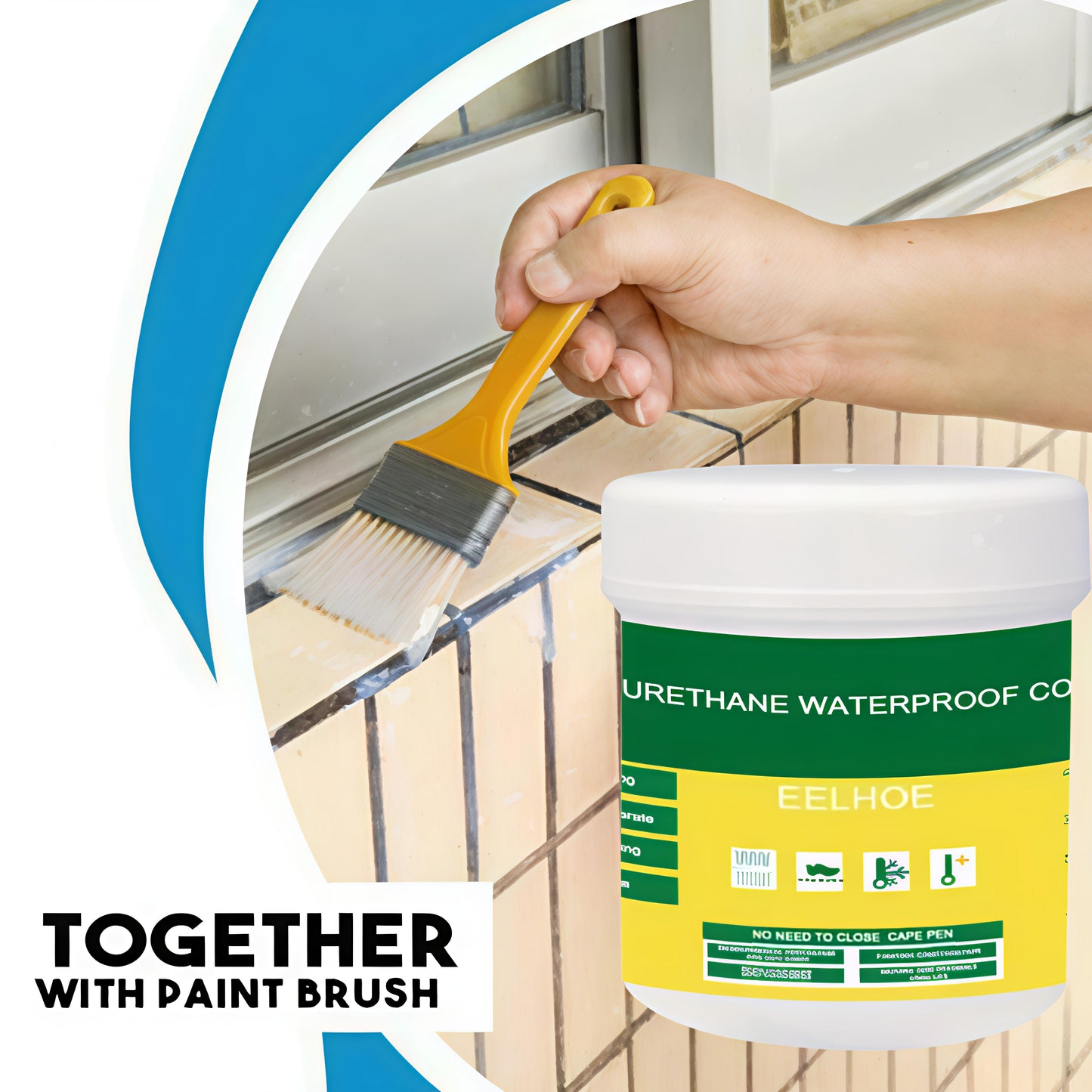 Transparent Waterproof Glue with Free Brush – Instant Leak Sealer for Home Repairs