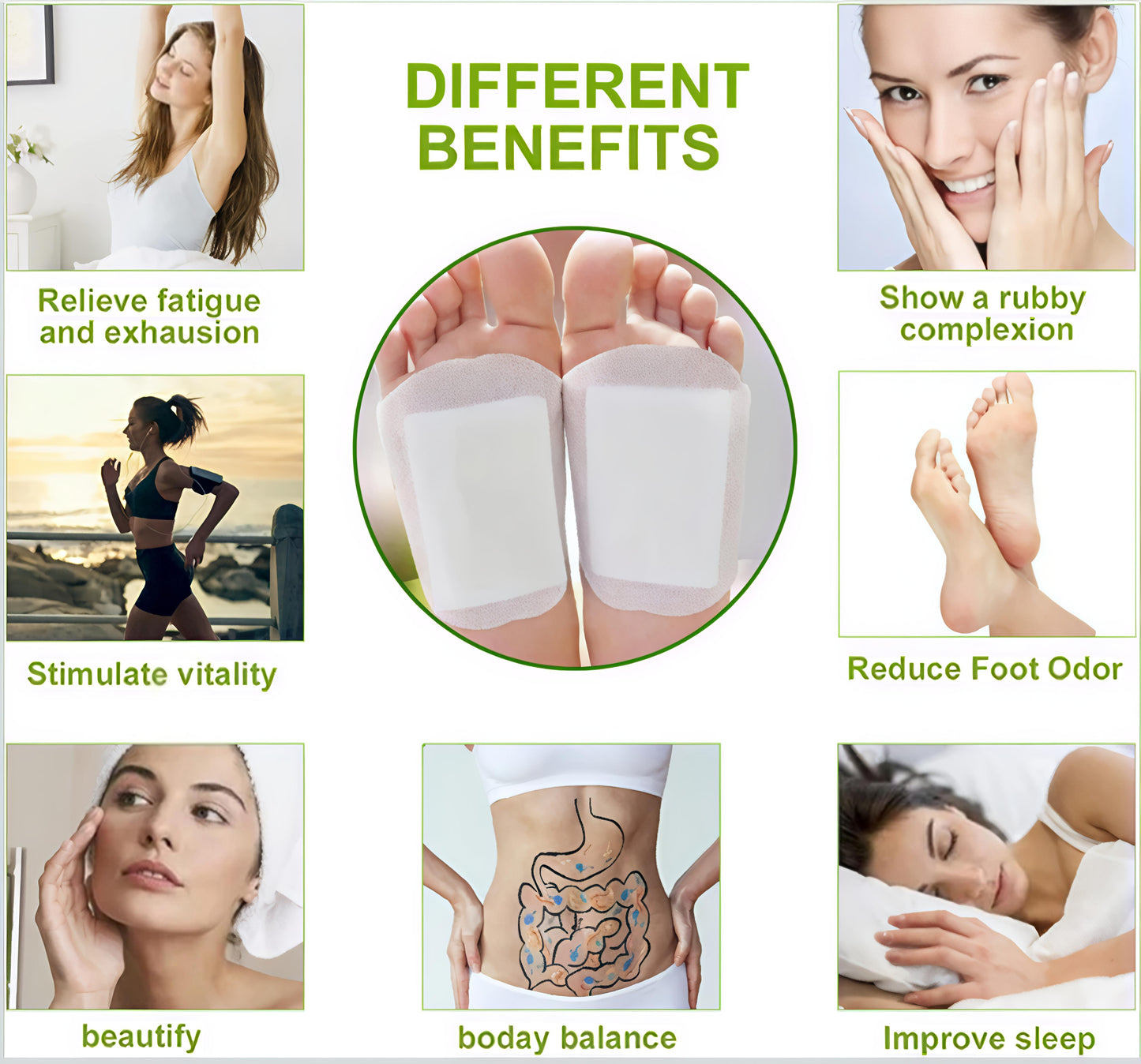 Herbal Detox Foot Patches – Pack of 10