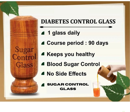 Sugar Balance Wooden Water Glass