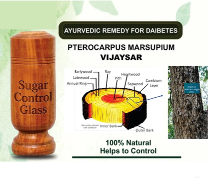 Sugar Balance Wooden Water Glass